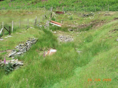 Cwmsychan Colliery, level 2 between colliery and dam, June 2008